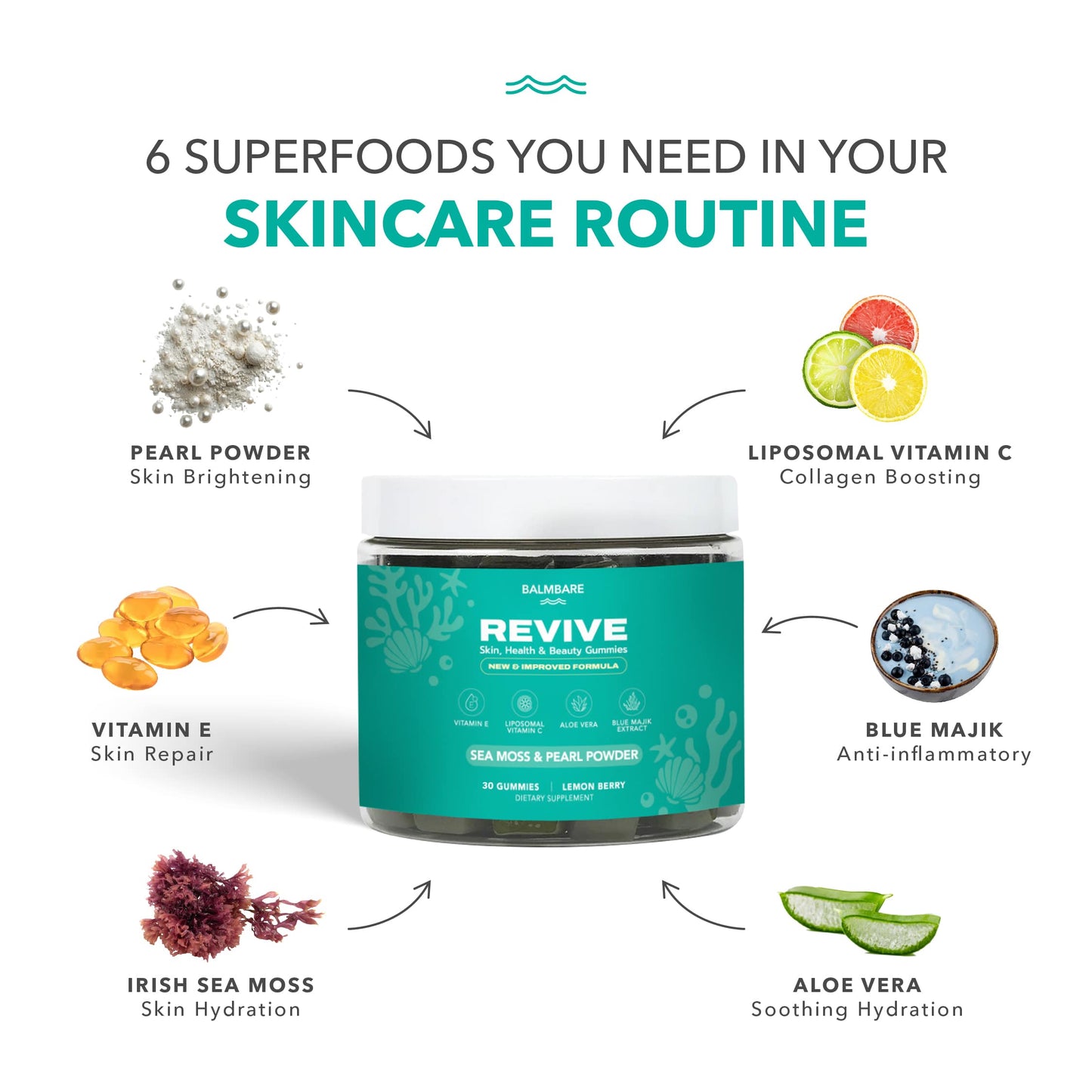 Pearl Powder & Sea Moss Gummies